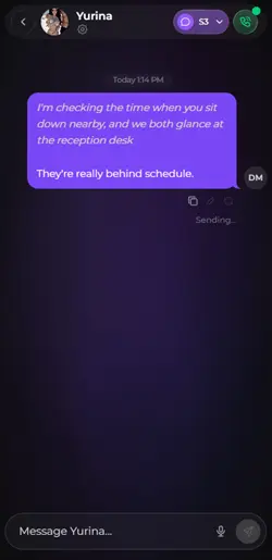 Secrets AI chat screen